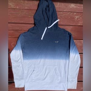 Women’s extra small blue and white Hollister hoodie